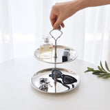 Maxbell Dessert Stand Cupcake Holder Fruit Plate for Baby Shower Holiday Decoration double layer