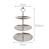 Maxbell Dessert Stand Cupcake Holder Fruit Plate for Baby Shower Holiday Decoration three layer