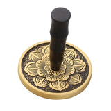 Maxbell Handle Incense Ash Pressed Seal Fragrance Stamp Copper for Home Temple Altar Black Gold