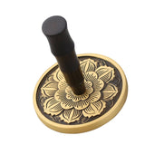 Maxbell Handle Incense Ash Pressed Seal Fragrance Stamp Copper for Home Temple Altar Black Gold