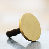 Maxbell Handle Incense Ash Pressed Seal Fragrance Stamp Copper for Home Temple Altar Black Gold