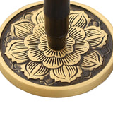 Maxbell Handle Incense Ash Pressed Seal Fragrance Stamp Copper for Home Temple Altar Black Gold