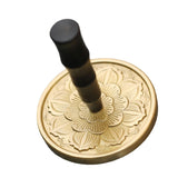 Maxbell Handle Incense Ash Pressed Seal Fragrance Stamp Copper for Home Temple Altar Gold