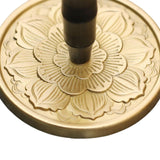 Maxbell Handle Incense Ash Pressed Seal Fragrance Stamp Copper for Home Temple Altar Gold