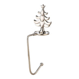 Maxbell Fireplace Hook Hanger Christmas Stocking Holder for Ornament Party Cafe Tree Silver