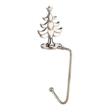 Maxbell Fireplace Hook Hanger Christmas Stocking Holder for Ornament Party Cafe Tree Silver