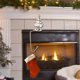 Maxbell Fireplace Hook Hanger Christmas Stocking Holder for Ornament Party Cafe Tree Silver
