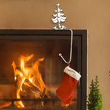 Maxbell Fireplace Hook Hanger Christmas Stocking Holder for Ornament Party Cafe Tree Silver