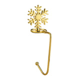 Maxbell Fireplace Hook Hanger Christmas Stocking Holder for Ornament Party Cafe Gold Snowflake