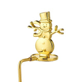 Maxbell Fireplace Hook Hanger Christmas Stocking Holder for Ornament Party Cafe Gold Snowman
