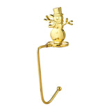Maxbell Fireplace Hook Hanger Christmas Stocking Holder for Ornament Party Cafe Gold Snowman