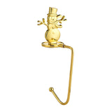Maxbell Fireplace Hook Hanger Christmas Stocking Holder for Ornament Party Cafe Gold Snowman