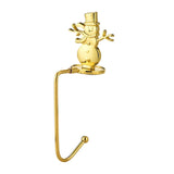 Maxbell Fireplace Hook Hanger Christmas Stocking Holder for Ornament Party Cafe Gold Snowman