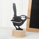 Maxbell Bird Silhouettes Memo Holder Wooden Table Card Holder for Desktop Decoration StyleC