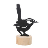 Maxbell Bird Silhouettes Memo Holder Wooden Table Card Holder for Desktop Decoration StyleC