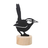 Maxbell Bird Silhouettes Memo Holder Wooden Table Card Holder for Desktop Decoration StyleC