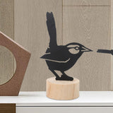 Maxbell Bird Silhouettes Memo Holder Wooden Table Card Holder for Desktop Decoration StyleC
