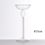 Maxbell Tealight Candle Holders Glass Candlestick Holders Table Centerpiece M