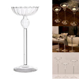 Maxbell Tealight Candle Holders Glass Candlestick Holders Table Centerpiece M