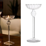 Maxbell Tealight Candle Holders Glass Candlestick Holders Table Centerpiece M