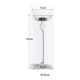 Maxbell Tealight Candle Holders Glass Candlestick Holders Table Centerpiece L