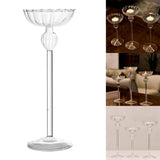 Maxbell Tealight Candle Holders Glass Candlestick Holders Table Centerpiece L
