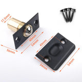Maxbell Adjustable Ball Door Catches Roller Beads Lock Cupboard Gate Door Closet Black