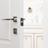 Maxbell Adjustable Ball Door Catches Roller Beads Lock Cupboard Gate Door Closet Black