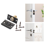 Maxbell Adjustable Ball Door Catches Roller Beads Lock Cupboard Gate Door Closet Black