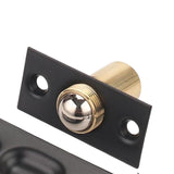 Maxbell Adjustable Ball Door Catches Roller Beads Lock Cupboard Gate Door Closet Black