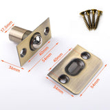 Maxbell Adjustable Ball Door Catches Roller Beads Lock Cupboard Gate Door Closet Golden