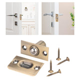 Maxbell Adjustable Ball Door Catches Roller Beads Lock Cupboard Gate Door Closet Golden