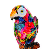 Maxbell Graffiti Parrot Statue Bird Sculpture Resin Craft for Living Room Decoration