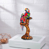 Maxbell Graffiti Parrot Statue Bird Sculpture Resin Craft for Living Room Decoration