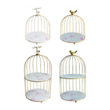 Maxbell Bird Cage Rack Cosmetic Holder Perfume Iron for Dresser Vanity deer 19.5cmx22.5cm