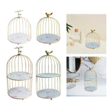 Maxbell Bird Cage Rack Cosmetic Holder Perfume Iron for Dresser Vanity deer 19.5cmx22.5cm
