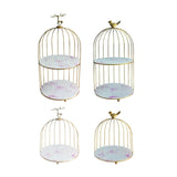 Maxbell Bird Cage Rack Cosmetic Holder Perfume Iron for Dresser Vanity deer 19.5cmx22.5cm