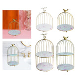 Maxbell Bird Cage Rack Cosmetic Holder Perfume Iron for Dresser Vanity deer 19.5cmx22.5cm