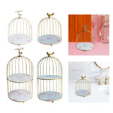 Maxbell Bird Cage Rack Cosmetic Holder Perfume Iron for Dresser Vanity deer 19.5cmx22.5cm