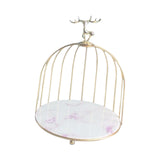 Maxbell Bird Cage Rack Cosmetic Holder Perfume Iron for Dresser Vanity deer 19.5cmx22.5cm