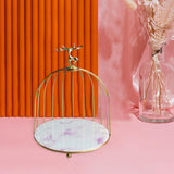 Maxbell Bird Cage Rack Cosmetic Holder Perfume Iron for Dresser Vanity deer 19.5cmx22.5cm