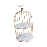 Maxbell Bird Cage Rack Cosmetic Holder Perfume Iron for Dresser Vanity deer 19.5cmx38.5cm