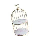 Maxbell Bird Cage Rack Cosmetic Holder Perfume Iron for Dresser Vanity deer 19.5cmx38.5cm