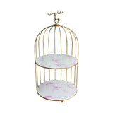 Maxbell Bird Cage Rack Cosmetic Holder Perfume Iron for Dresser Vanity deer 19.5cmx38.5cm