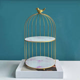 Maxbell Bird Cage Rack Cosmetic Holder Perfume Iron for Dresser Vanity bird 19.5cmx38.5cm