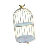 Maxbell Bird Cage Rack Cosmetic Holder Perfume Iron for Dresser Vanity bird 19.5cmx38.5cm