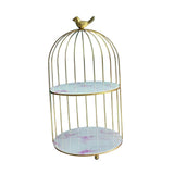 Maxbell Bird Cage Rack Cosmetic Holder Perfume Iron for Dresser Vanity bird 19.5cmx38.5cm