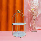 Maxbell Bird Cage Rack Cosmetic Holder Perfume Iron for Dresser Vanity bird 19.5cmx38.5cm
