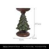 Maxbell Christmas Tree Candle Holder Candlestick Decorative for Home Xmas Table 12cmx12cmx27.5cm