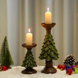 Maxbell Christmas Tree Candle Holder Candlestick Decorative for Home Xmas Table 12cmx12cmx27.5cm